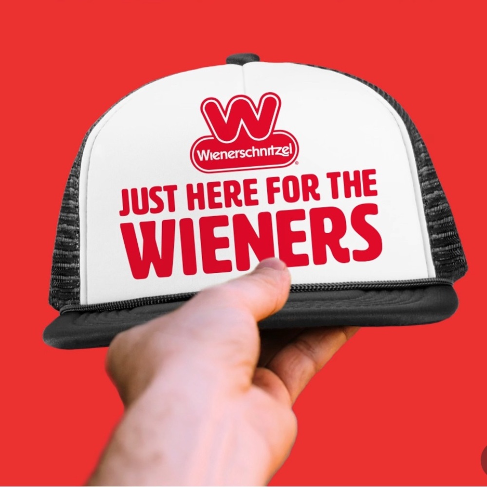 Just here for the wieners… 
Wienerschnitzel Trucker Hat